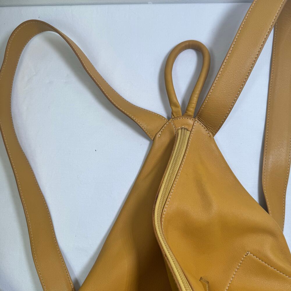 Loewe Anton Yellow Zip Backpack - image 8